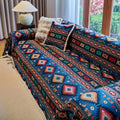 Retro Geometric Pattern Sofa Cover