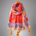Tangerine Bloom Scarf