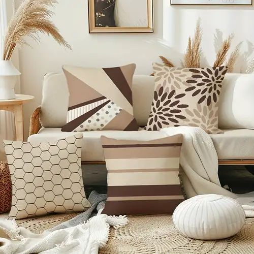 Stylized Floral Cushion Cover Pack of 4