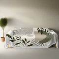 Boho Monstera Sofa Cover