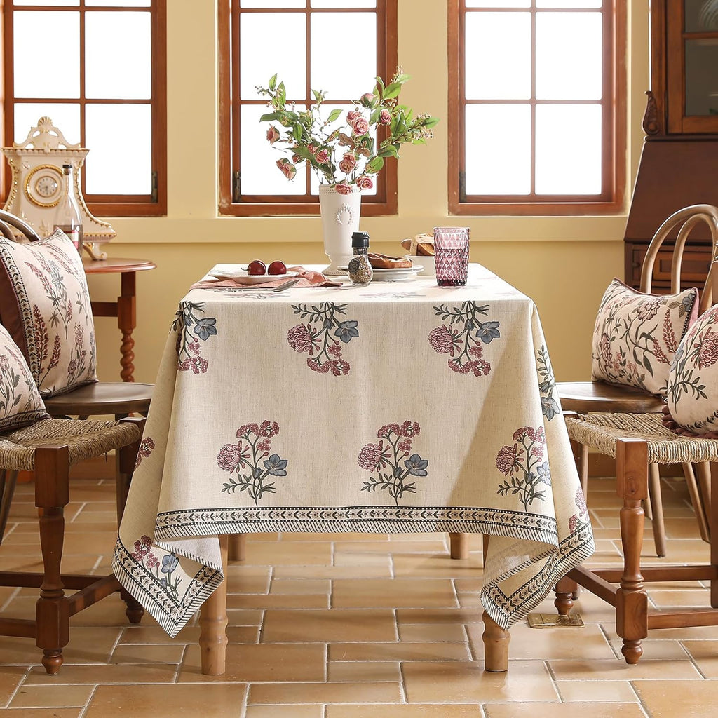 Linen Lattice Table Cover