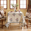 Linen Lattice Table Cover
