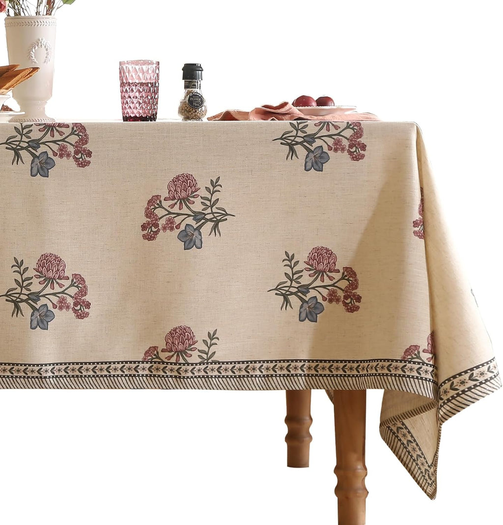 Linen Lattice Table Cover