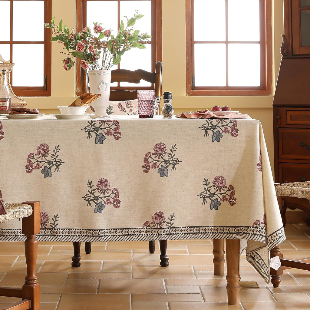 Linen Lattice Table Cover