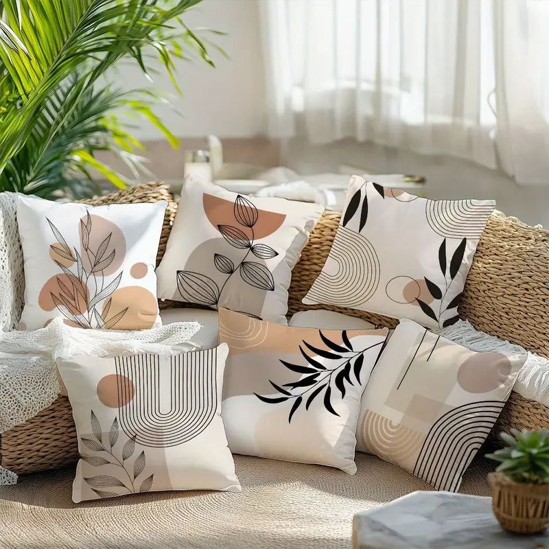 Minimalist Botanical  Cushion Covers (Pack of 6)