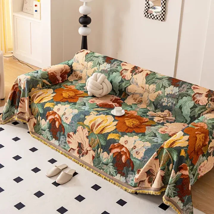 Modern Multi-Color Floral Sofa Cover