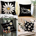 Daisy Flower Cushion Covers Pack of 4