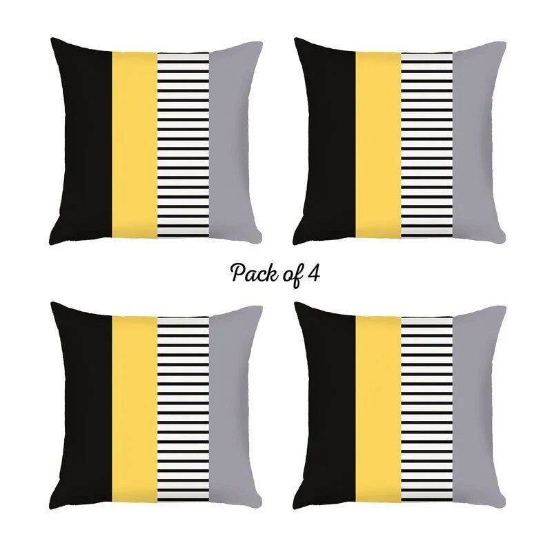 Scandi Geometric Pillow Cover Pack of 4