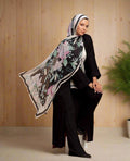 Noir Floral Dream Scarf